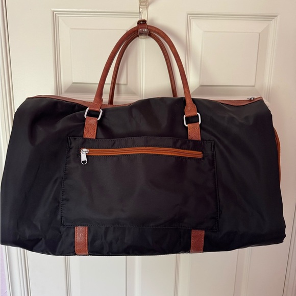 Brand New Black and Brown Weekender Bag - Picture 2 of 13